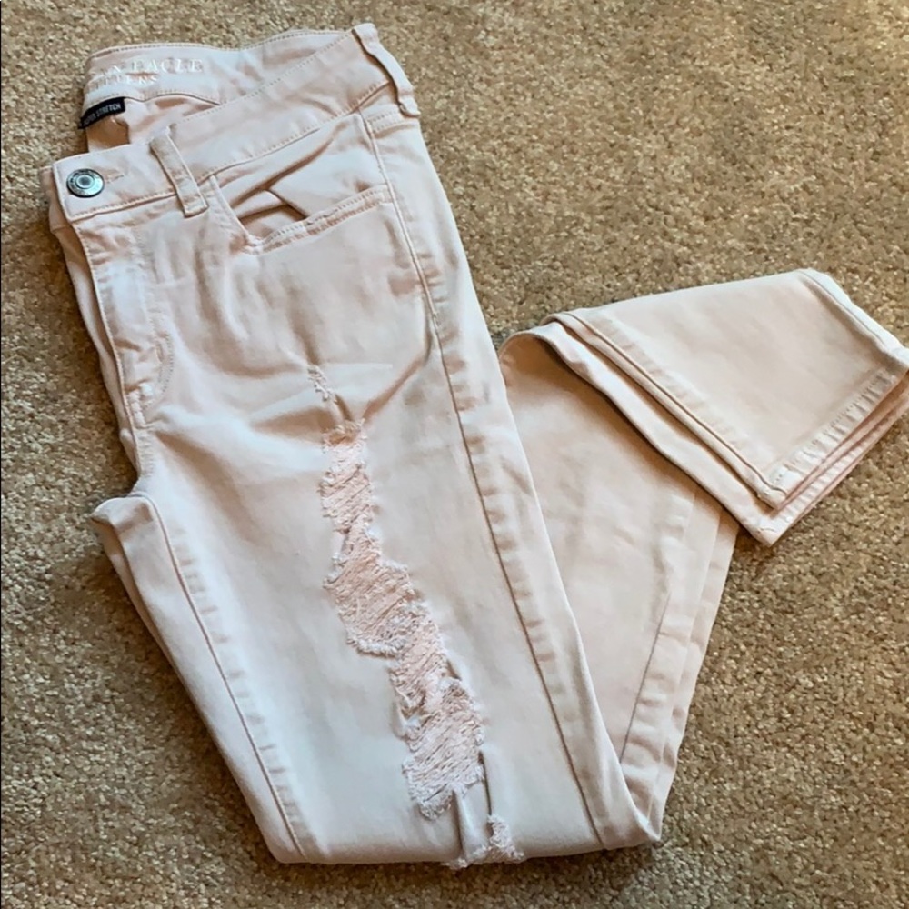 AEO Ripped Skinny Super Stretch Jeans